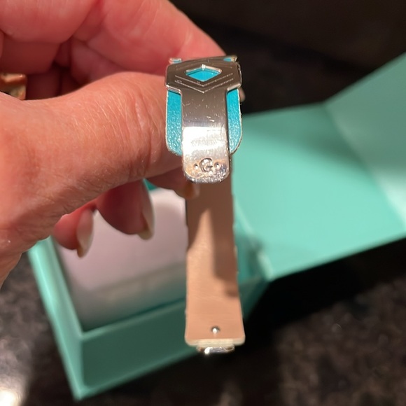 Les Georgettes by Altesse silver customizable jewelry in leather bracelet - Picture 4 of 6